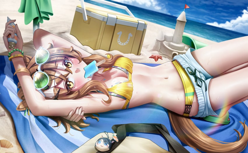 jungle pocket and fuji kiseki (umamusume) drawn by manjo_(warito)