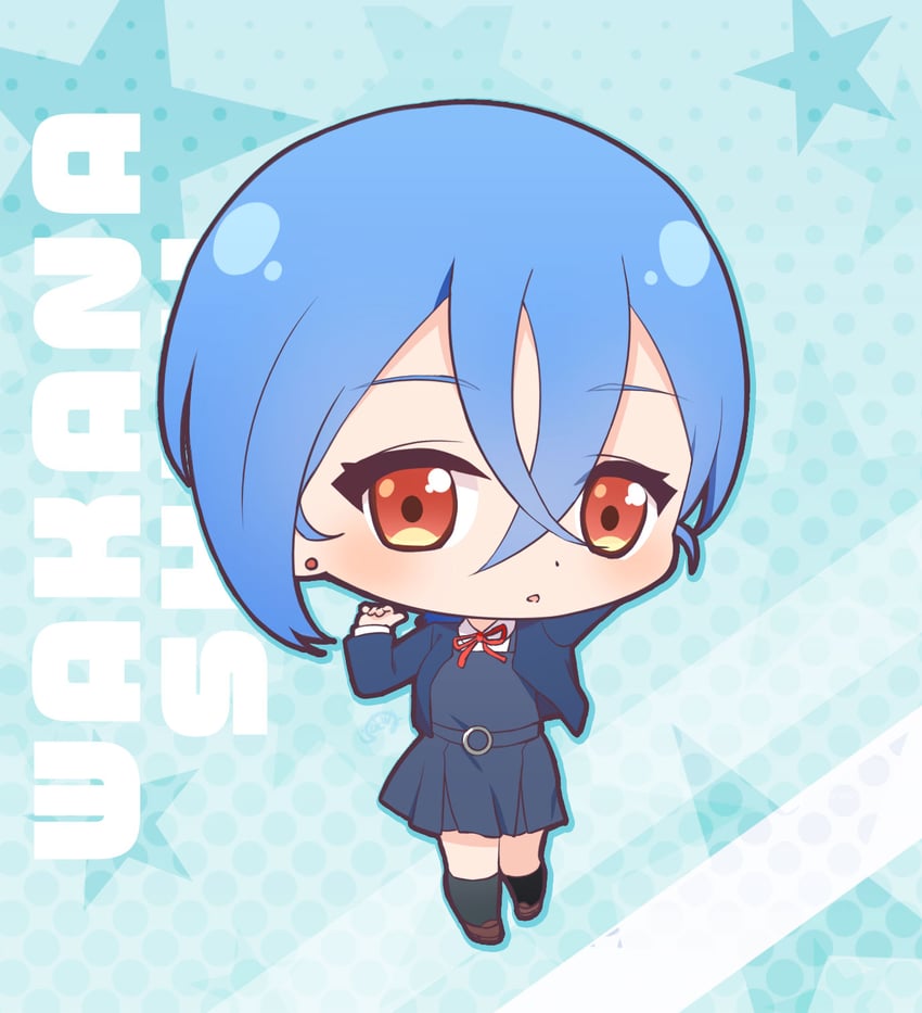 wakana shiki (love live! and 1 more) drawn by saki_usagi
