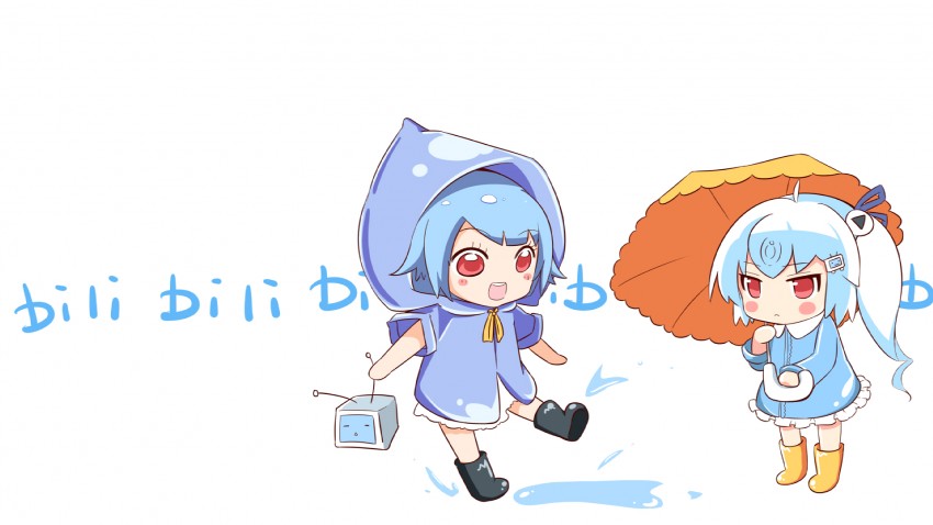 bili girl 33 and bili girl 22 (bilibili) drawn by xiaoyou_uuu