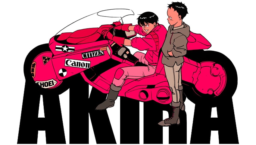 kaneda shoutarou and shima tetsuo (akira) drawn by drops_bkr