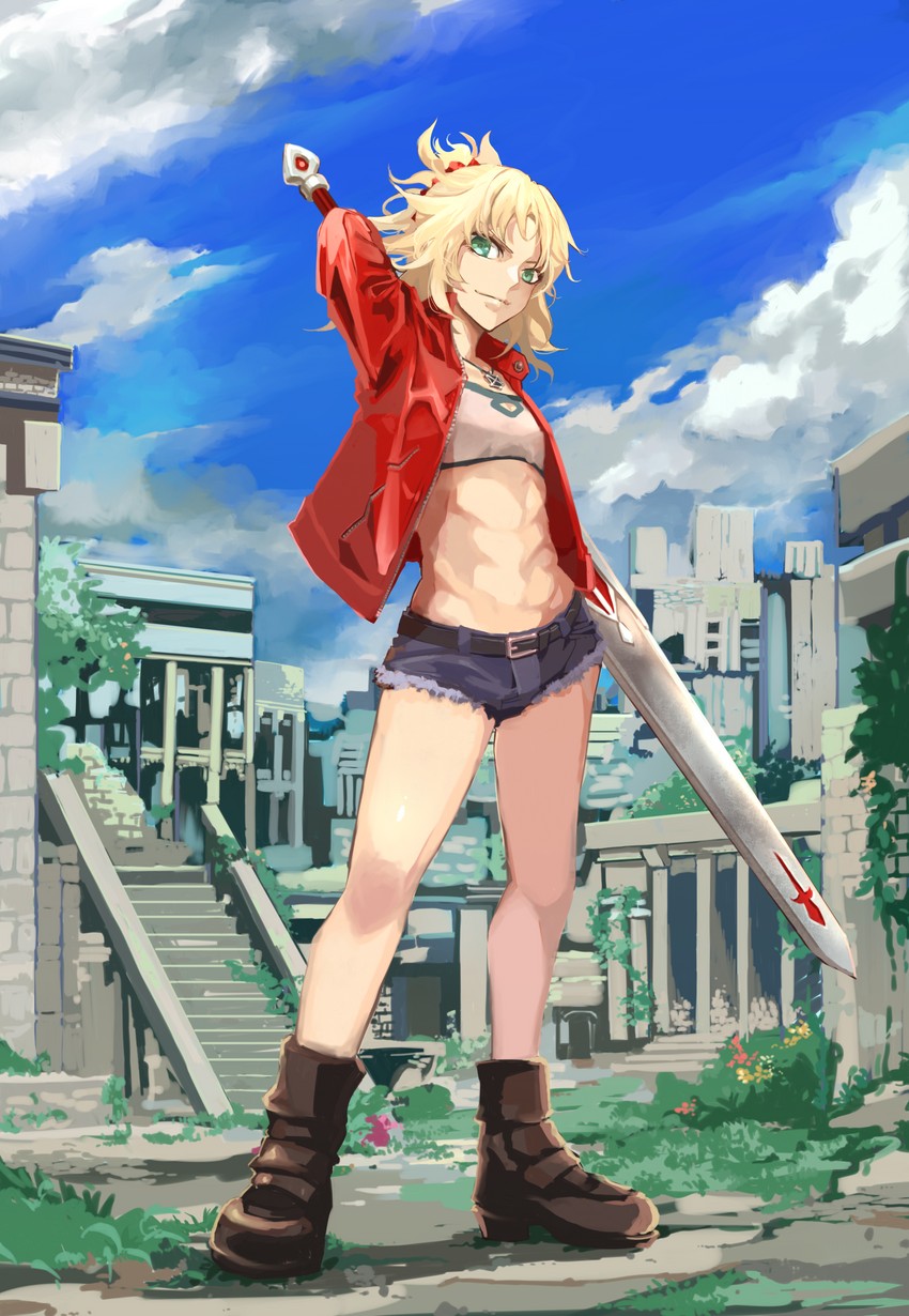 mordred (fate and 1 more) drawn by hakohako-does