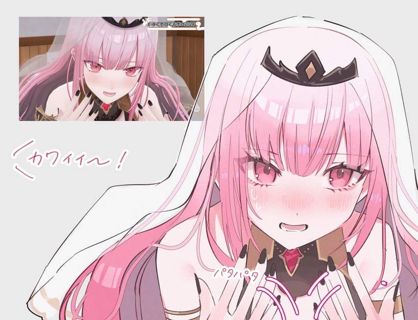 mori calliope (hololive and 1 more) drawn by yuru._(m29125567)