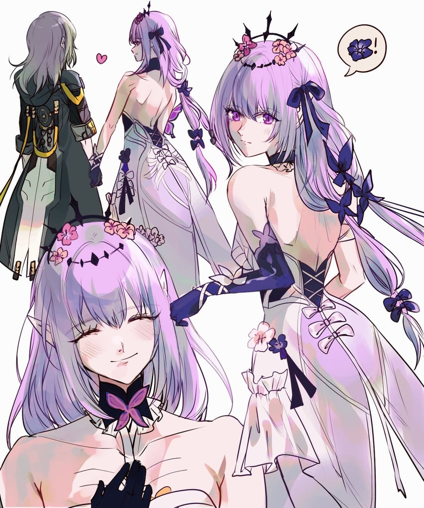 trailblazer, stelle, and castorice (honkai and 1 more) drawn by sera_(serappi)