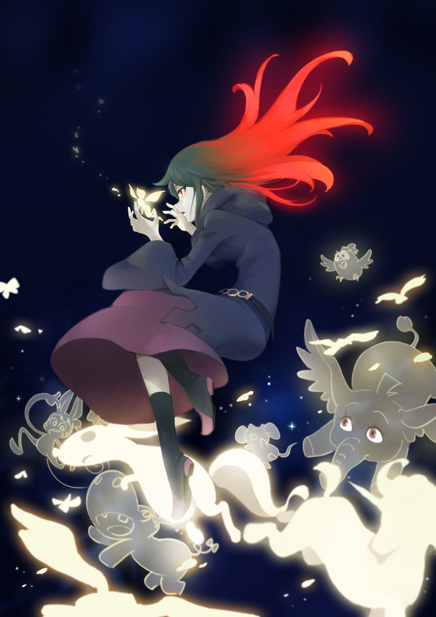 kagari atsuko, ursula charistes, and shiny chariot (little witch academia) drawn by ding_zhang