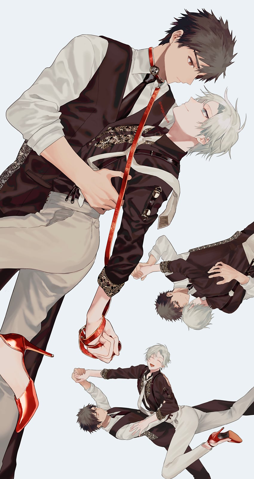 kowata shunki and inuzumi shibahiko (original) drawn by mege_(megechan)