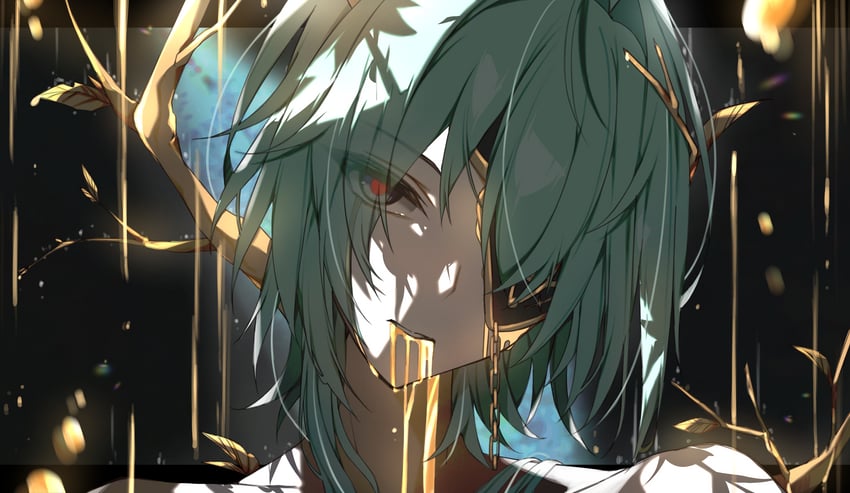 anaxa (honkai and 1 more) drawn by moderate_gold