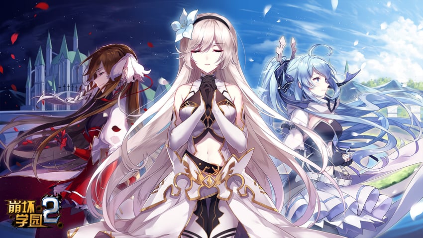cecilia schariac, shigure kira, and maria schariac (honkai and 1 more)