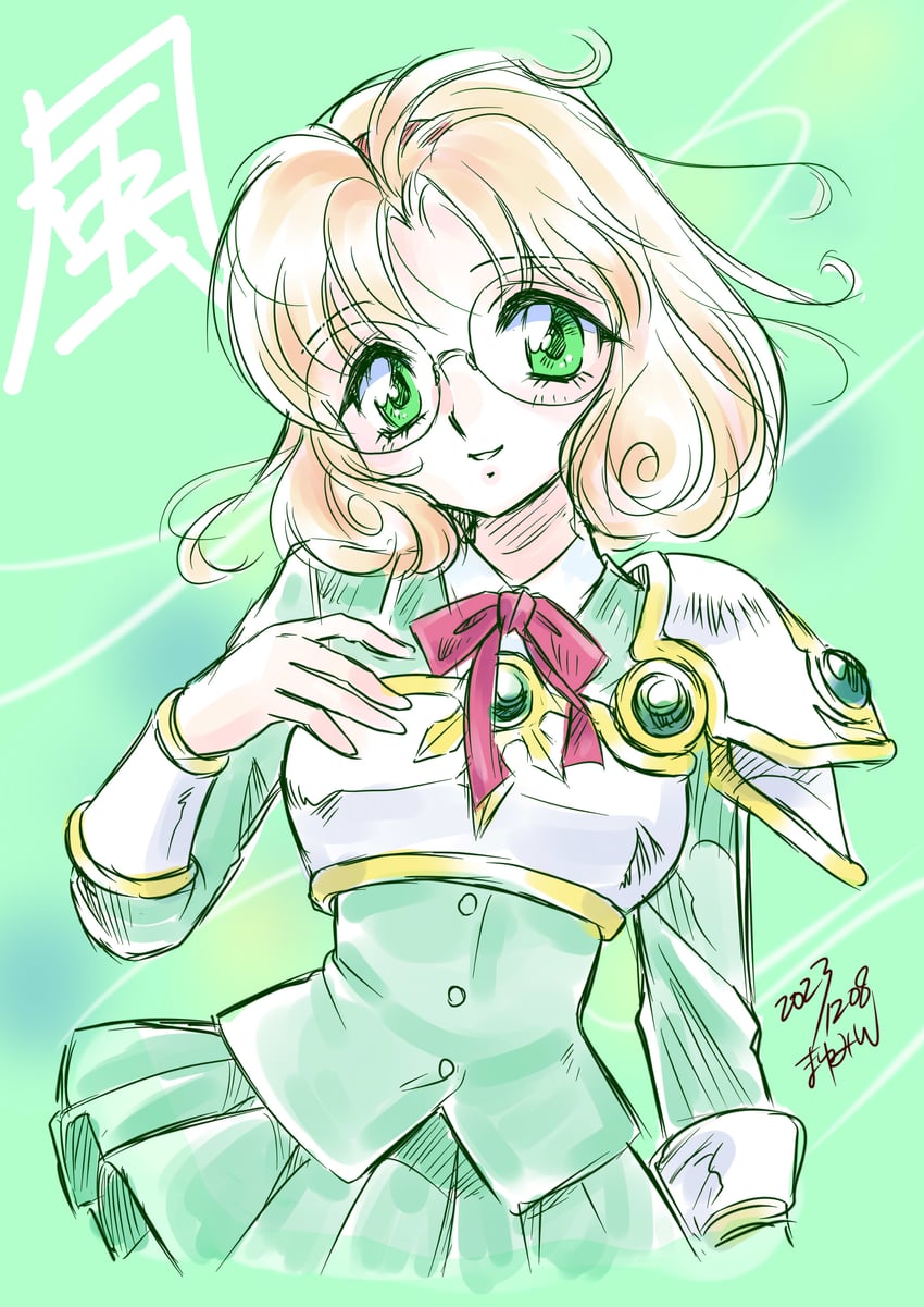 hououji fuu (magic knight rayearth) drawn by kisaragi_miyuki
