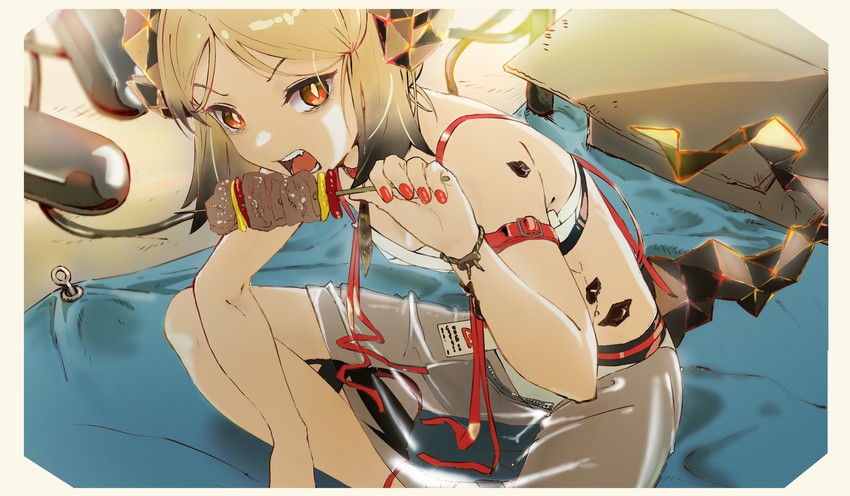 ifrit (arknights) drawn by nishishimasa
