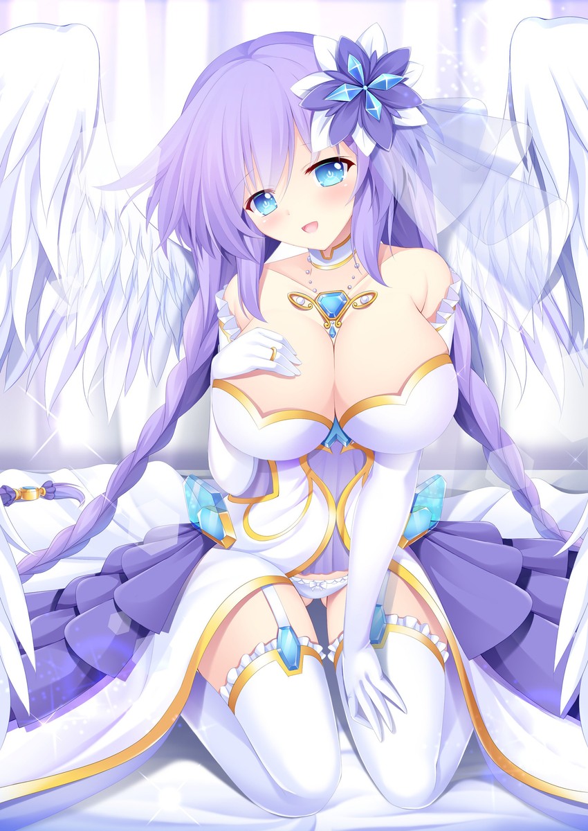 purple heart (neptune and 1 more) drawn by katubusi_kisimen