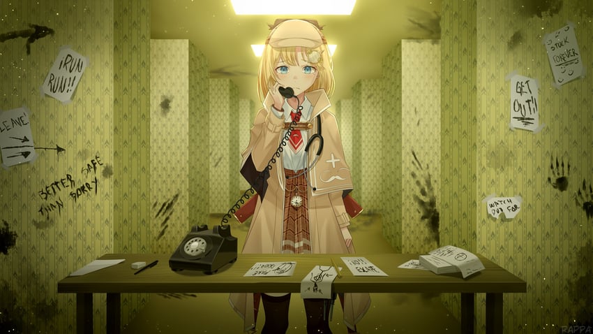 watson amelia (hololive and 2 more) drawn by rappa_(sirrappa)