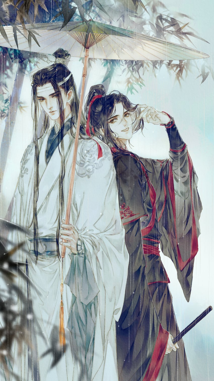 wei wuxian and lan wangji (modao zushi) drawn by starember