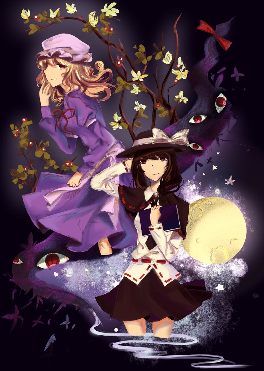 usami renko and maribel hearn (touhou) drawn by da_malu