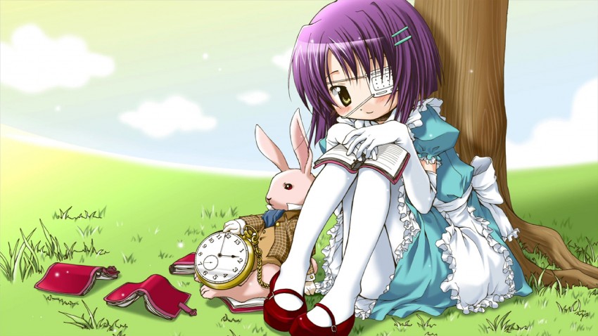 alice and shindou chihiro (alice's adventures in wonderland and 1 more) drawn by aoki_ume