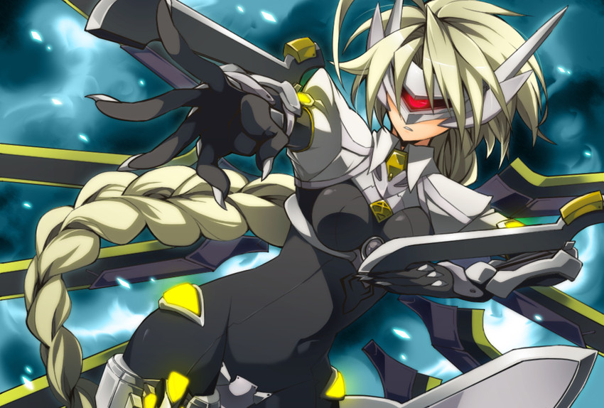 lambda-11 (blazblue and 1 more) drawn by puchi-pochi