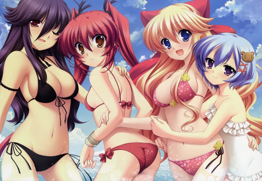 takamori himiko, fiorelia inbrulia, tsurugi ai, and elnestina madry (mercuria) drawn by mitsumomo_mamu