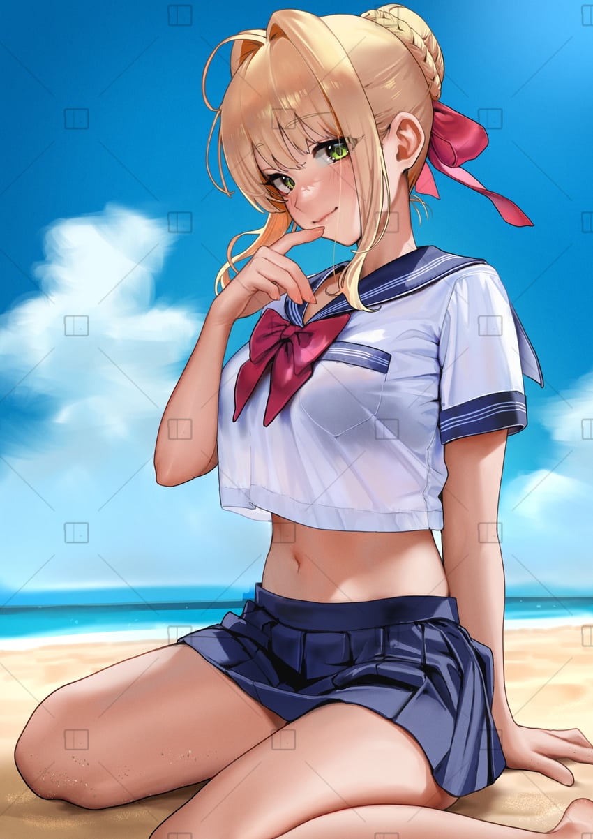nero claudius (fate and 1 more) drawn by nanja