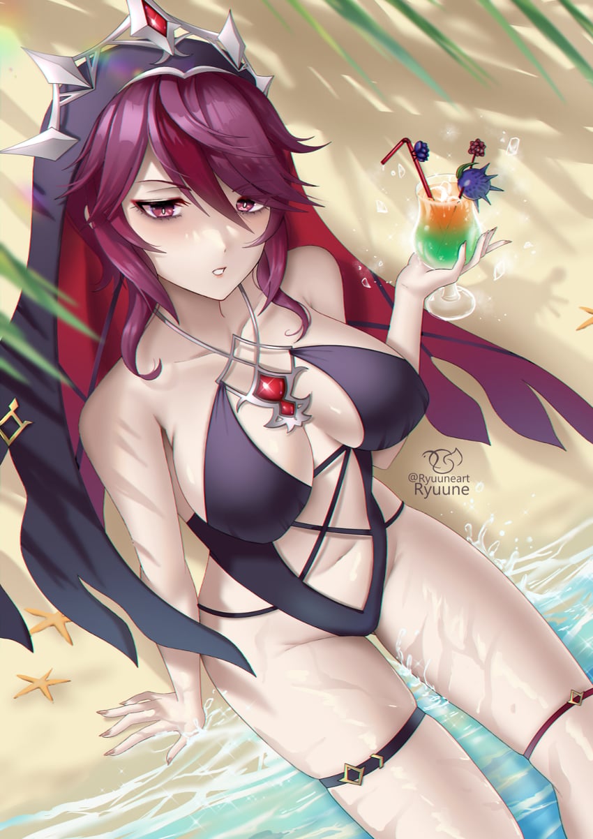 rosaria (genshin impact) drawn by ryuuneart
