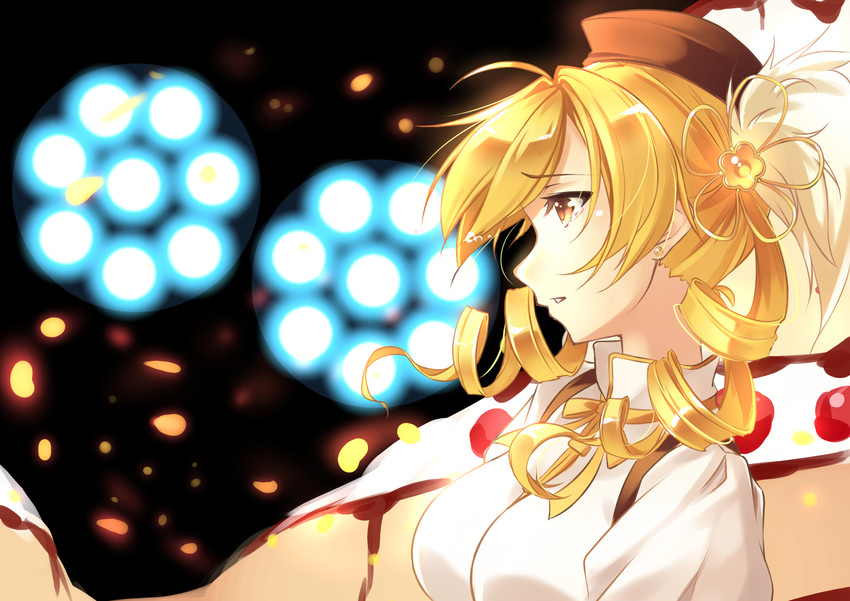 tomoe mami (mahou shoujo madoka magica) drawn by ame_no_uta
