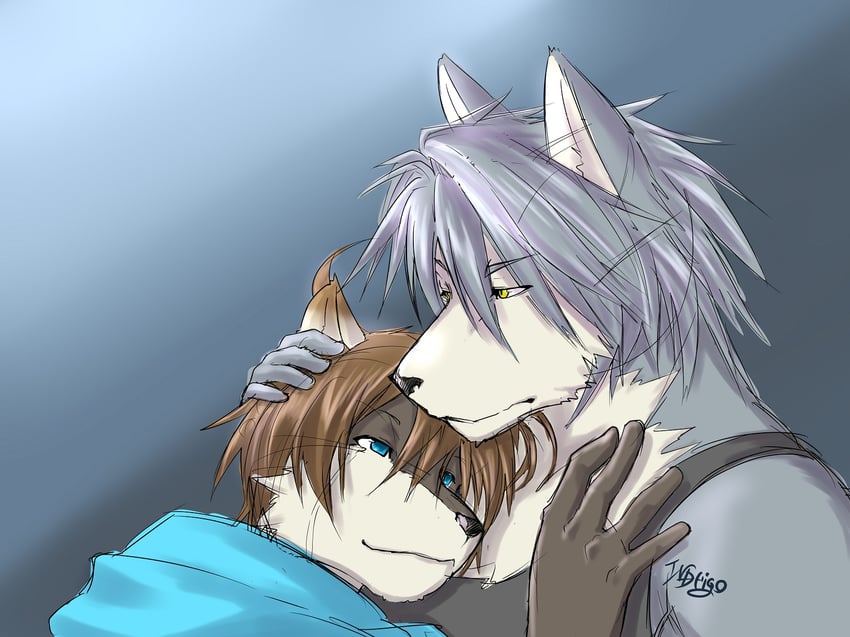 kouya aotsuki and shun kodori (morenatsu) drawn by indeigo15