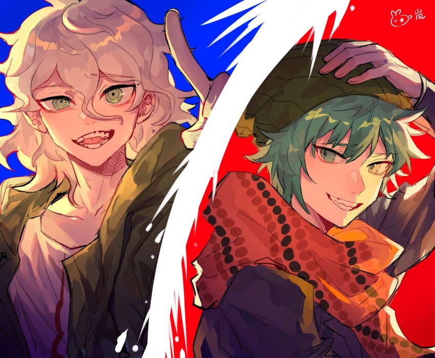 komaeda nagito and hiyori sou (danganronpa and 2 more) drawn by nocolour