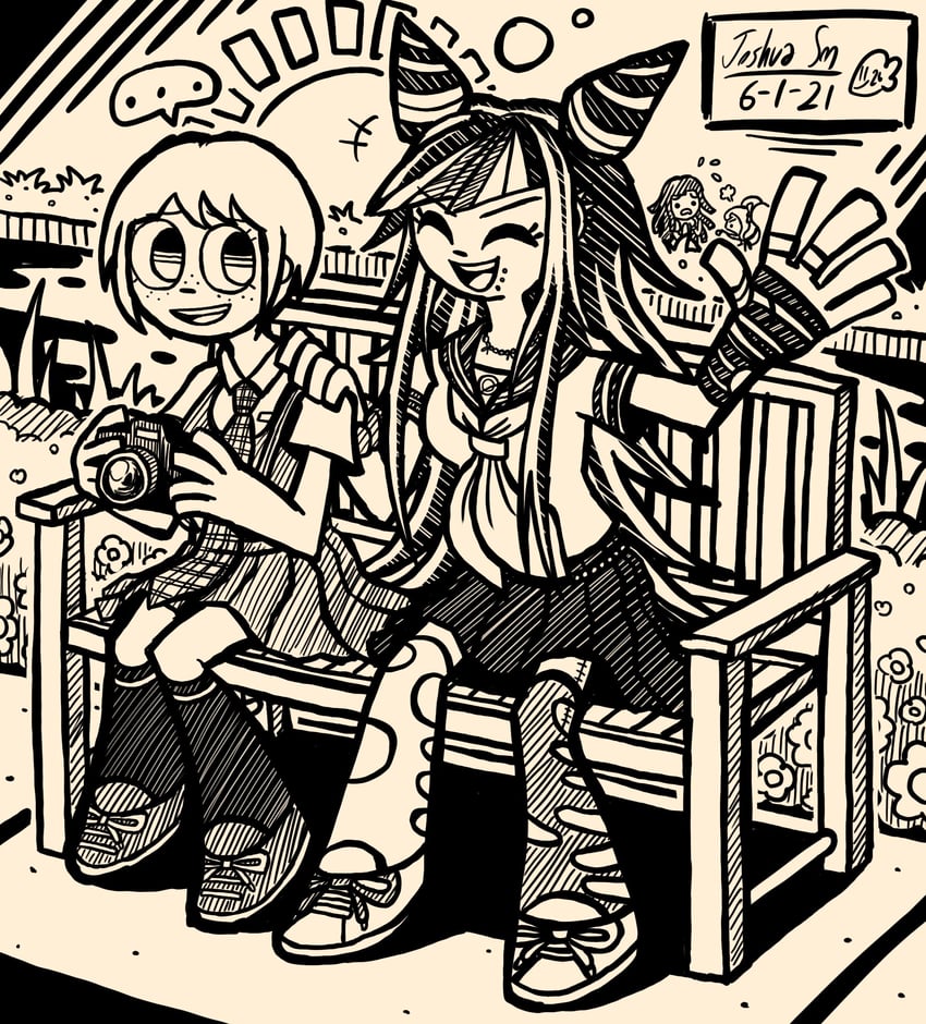 tsumiki mikan, mioda ibuki, saionji hiyoko, and koizumi mahiru (danganronpa and 1 more) drawn by josh-s26