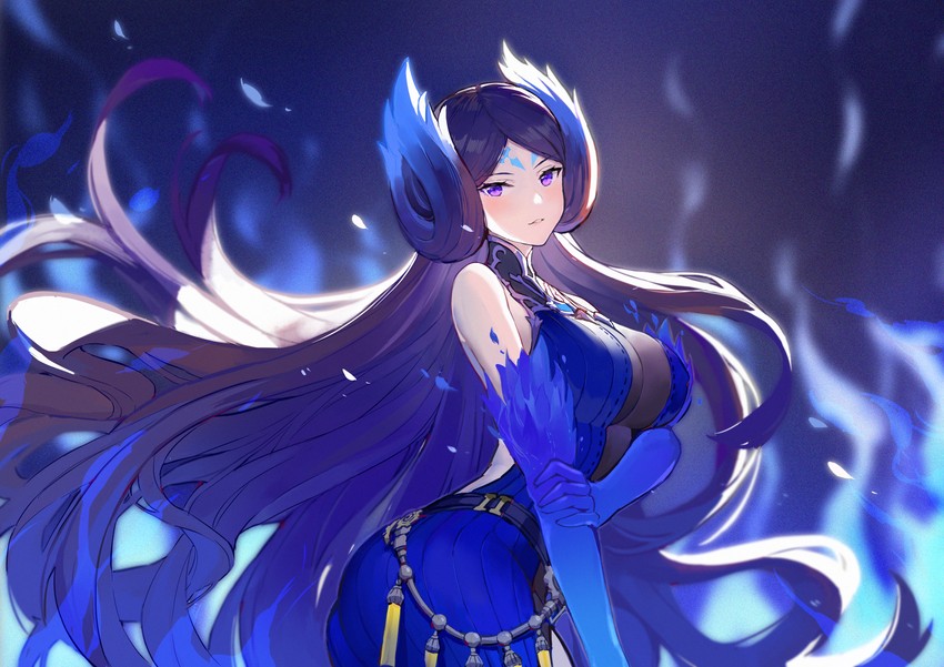 brighid (xenoblade chronicles and 1 more) drawn by mo_xiaoxue