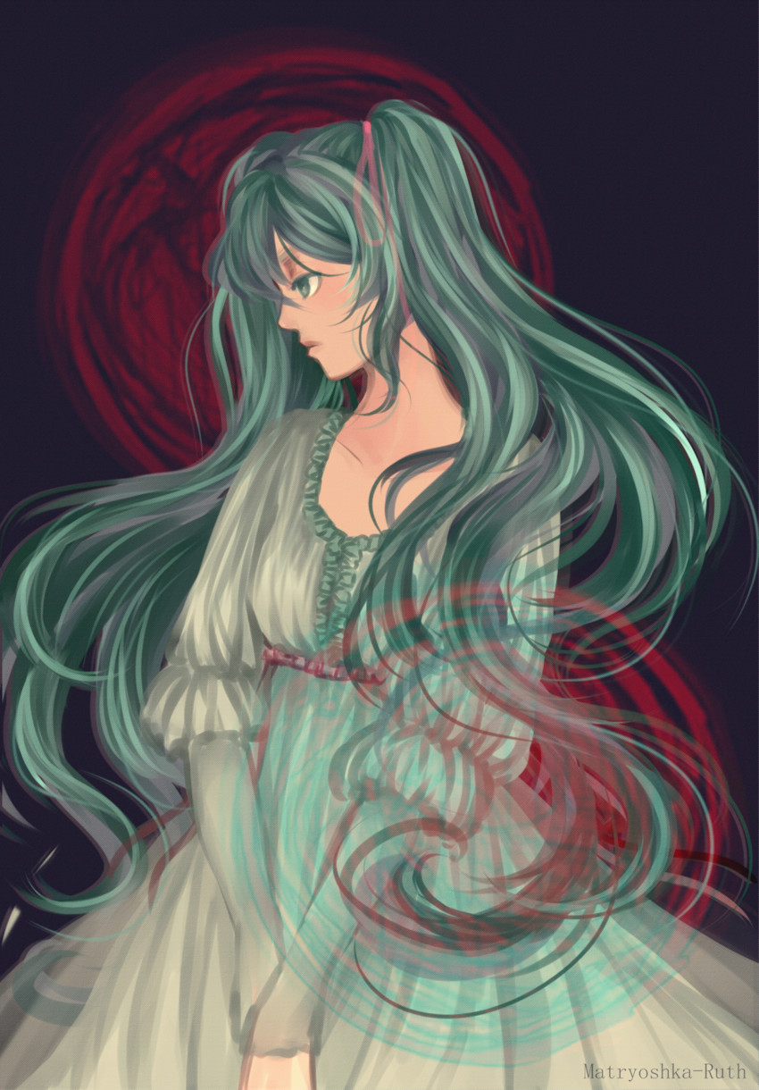 hatsune miku and eve moonlit (vocaloid and 3 more) drawn by matryoshka-ruth