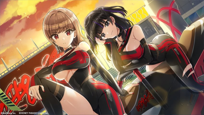 kamie tsugumi and hanihara haru (dolphin wave and 1 more)