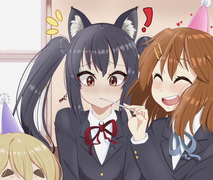 nakano azusa, hirasawa yui, and kotobuki tsumugi (k-on!) drawn by young_savage