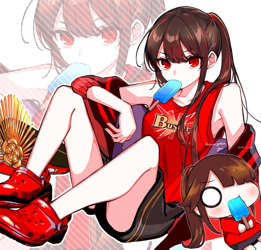 oda nobunaga and mini nobu (fate and 3 more) drawn by yui_(tamagohan)