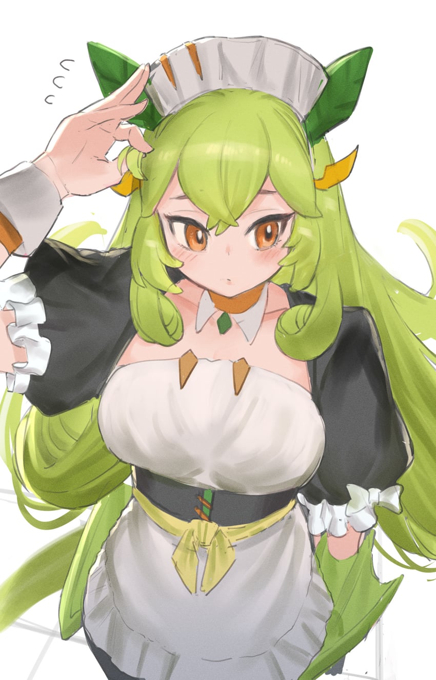 parlor dragonmaid (yu-gi-oh!) drawn by dougaku_(passionpit777)