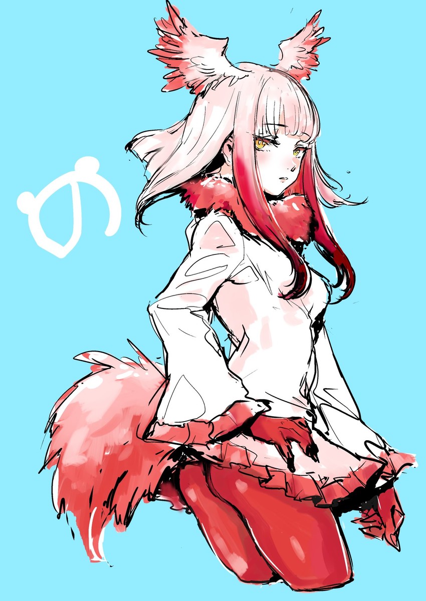 japanese crested ibis (kemono friends) drawn by osakana_(denpa_yun'yun)