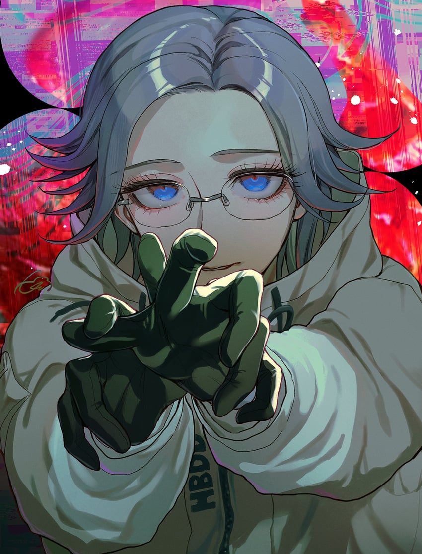 aotsuki eito (the hundred line -last defense academy-) drawn by katahaba_(wawawa_wa_haha)
