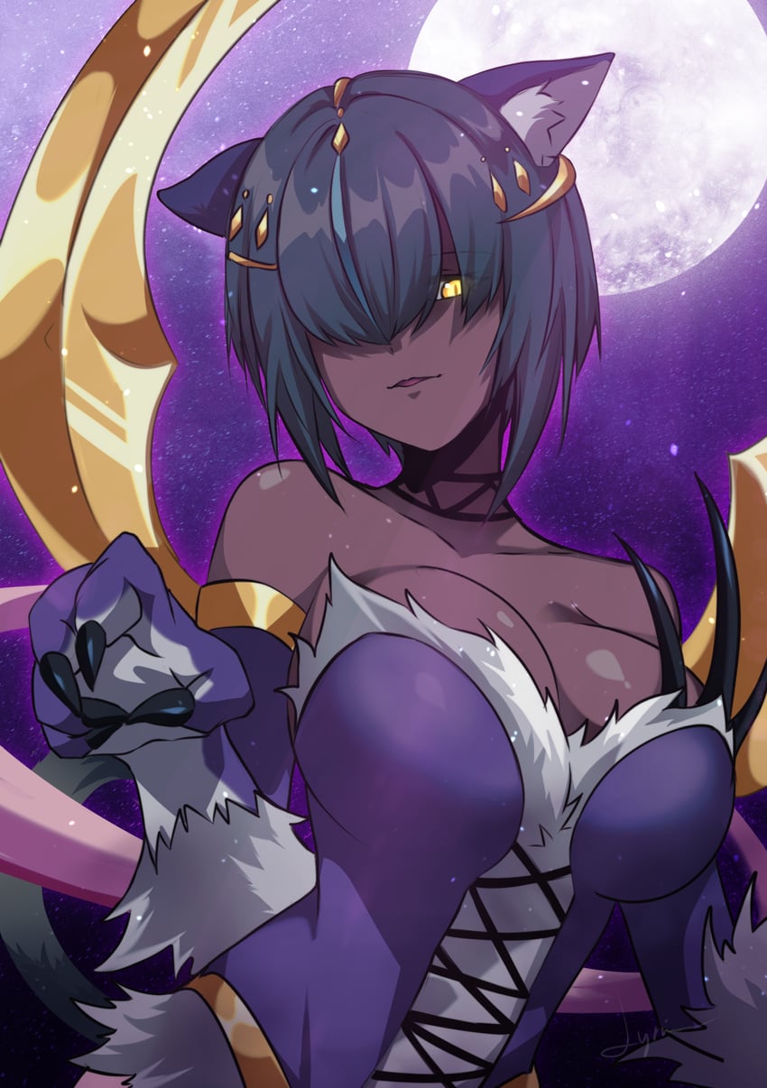 lunalight panther dancer (yu-gi-oh!) drawn by lyrin_(haireirei)