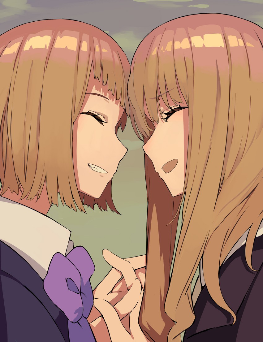minami yume and minami kano (gridman universe and 1 more) drawn by reibun_(raven1119)