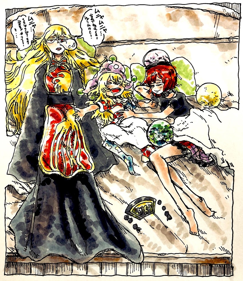 clownpiece, junko, and hecatia lapislazuli (touhou) drawn by morisshii_(morishiey)