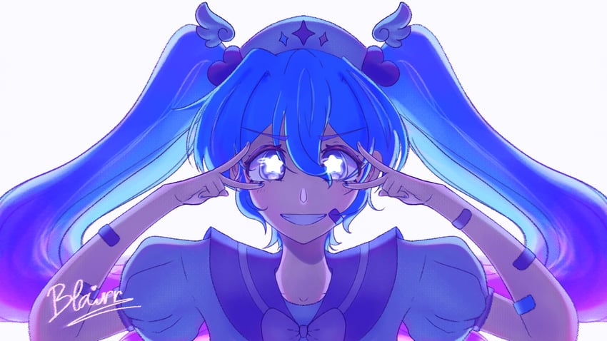 hatsune miku (vocaloid and 1 more) drawn by blrryanii