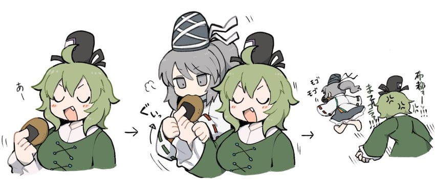 mononobe no futo and soga no tojiko (touhou) drawn by akikaze_cp