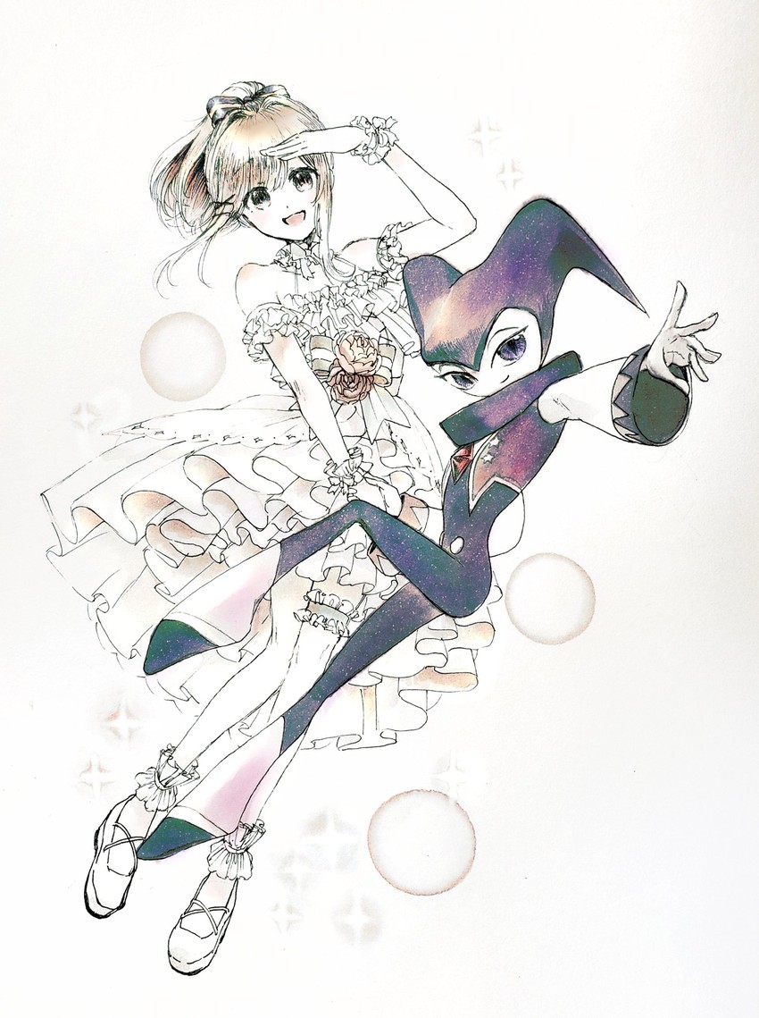 suzuhara lulu and nights (nijisanji and 1 more) drawn by muha_kakka