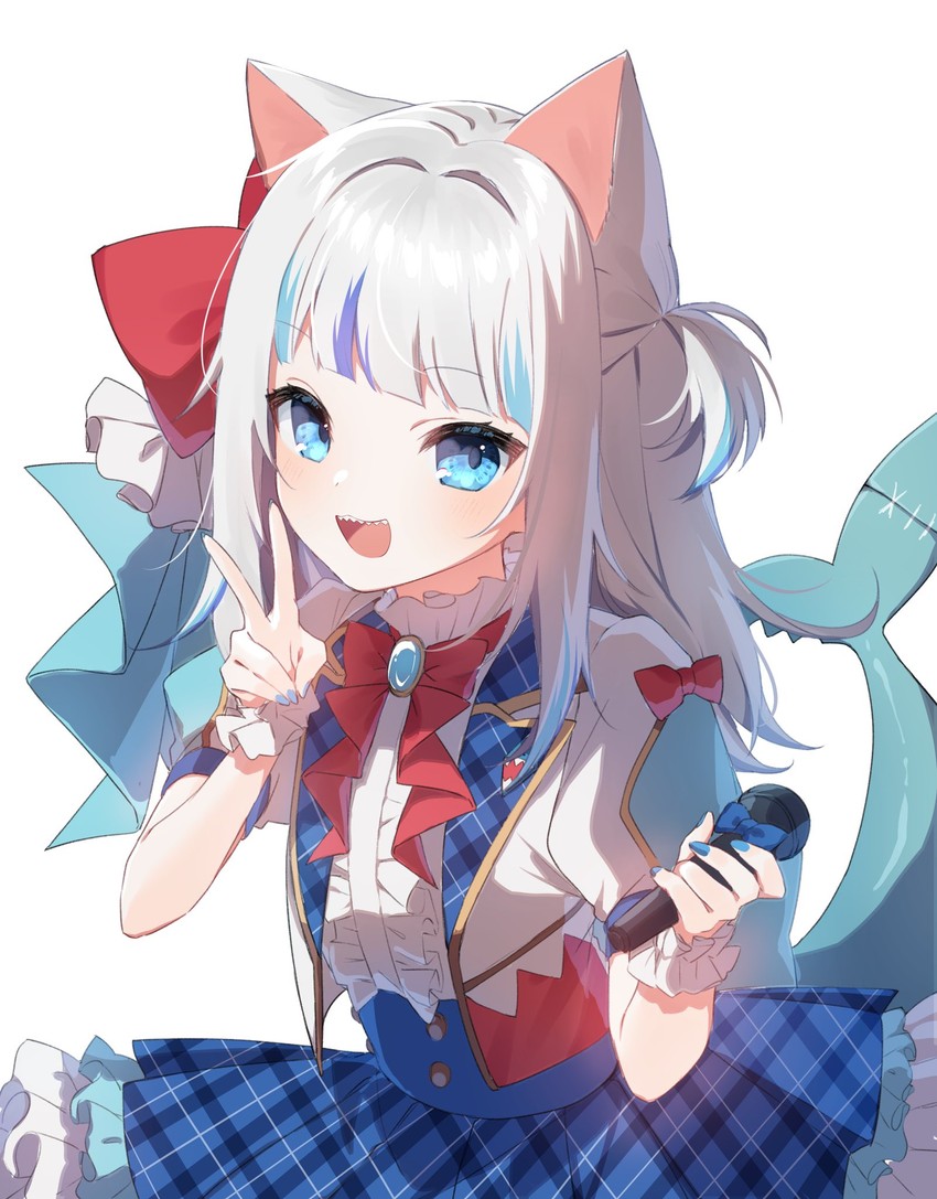 gawr gura (hololive and 1 more) drawn by mochizuki_mochi