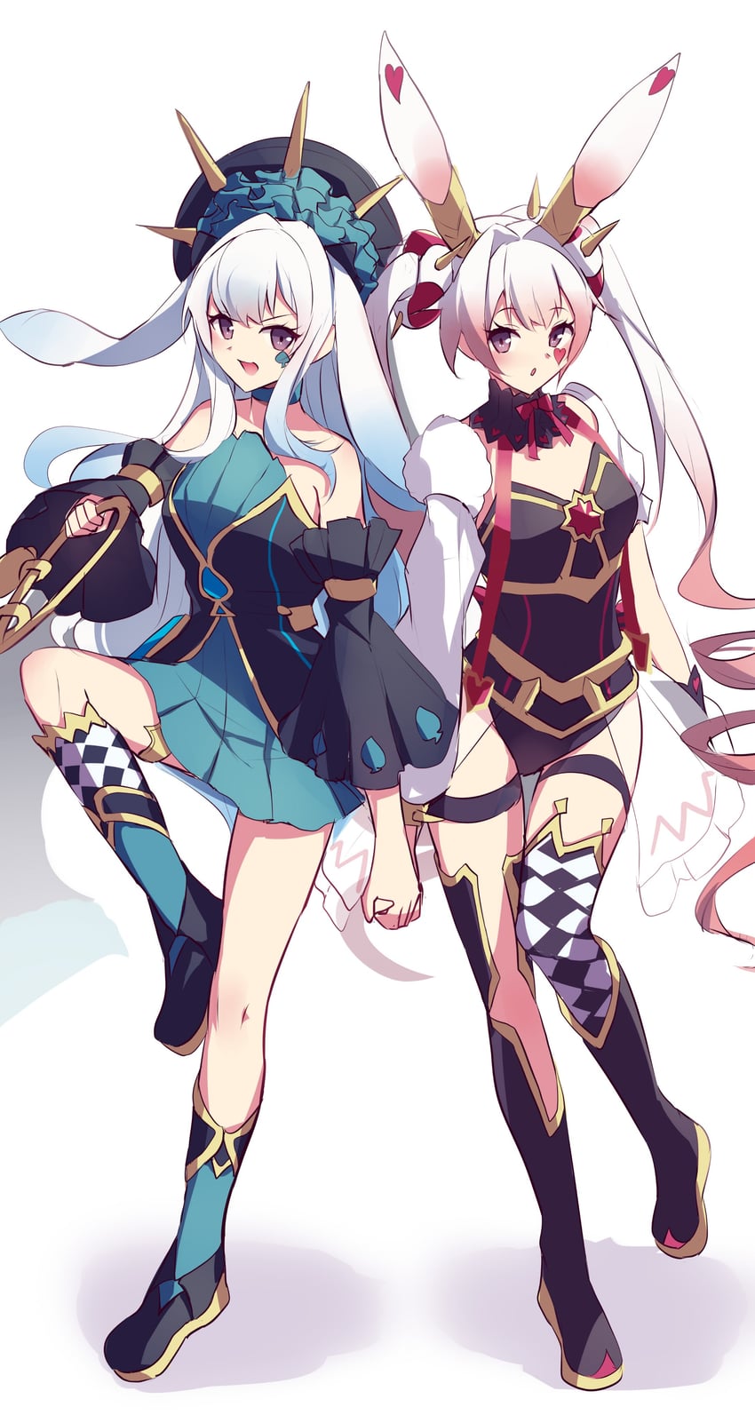 maliss <p> white rabbit and maliss <p> march hare (yu-gi-oh!) drawn by kanzakietc