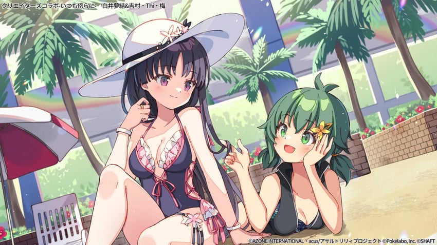 shirai yuyu and yoshimura thi mai (assault lily) drawn by zoirun