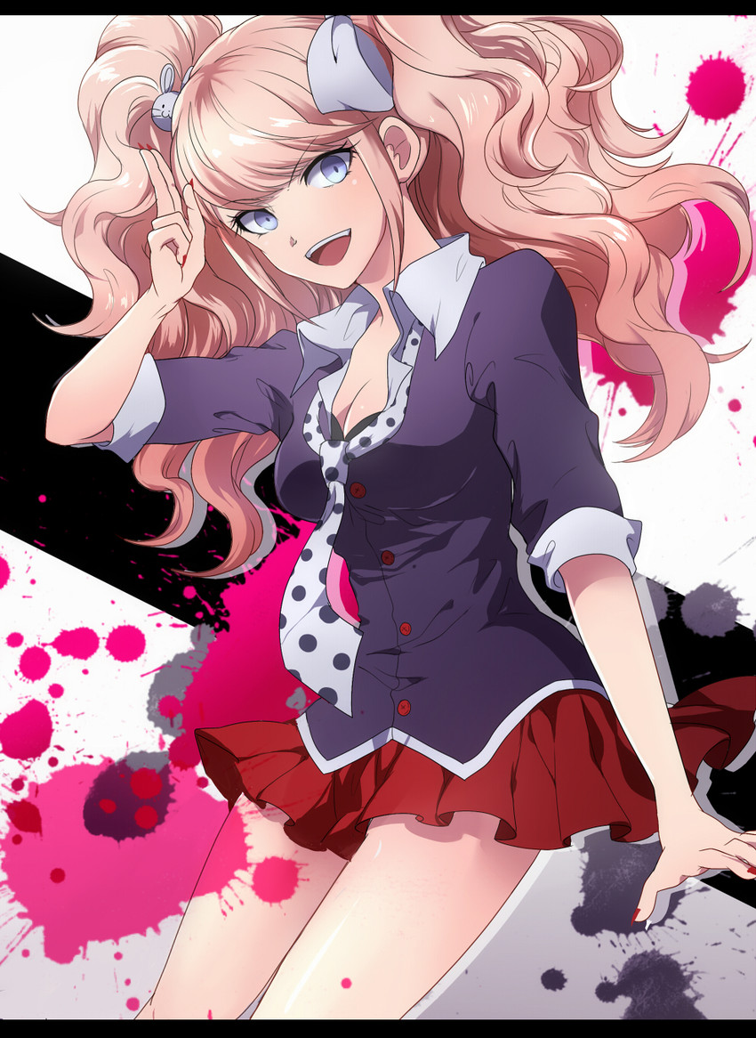 enoshima junko (danganronpa and 1 more) drawn by nishikawa_(fe)