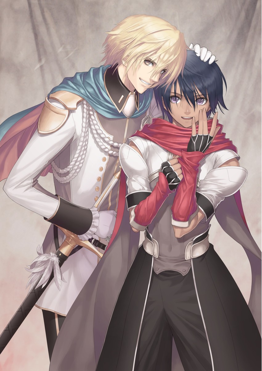 rick elwood and ragnus wyndaria (shining and 2 more) drawn by tony_taka