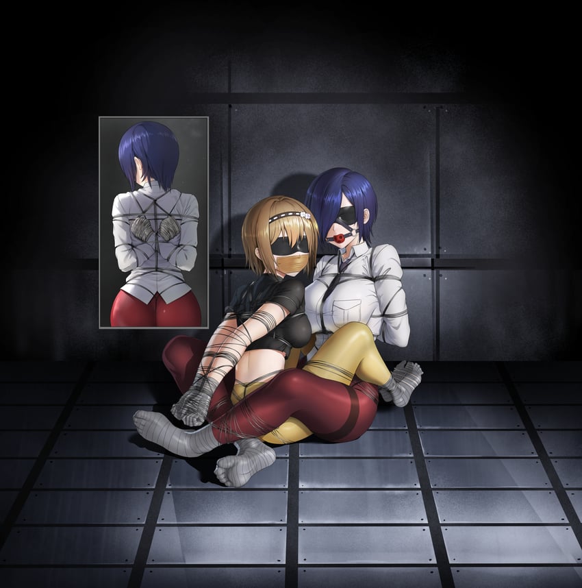 kirishima touka and fueguchi hinami (tokyo ghoul) drawn by yukumo_no_ki