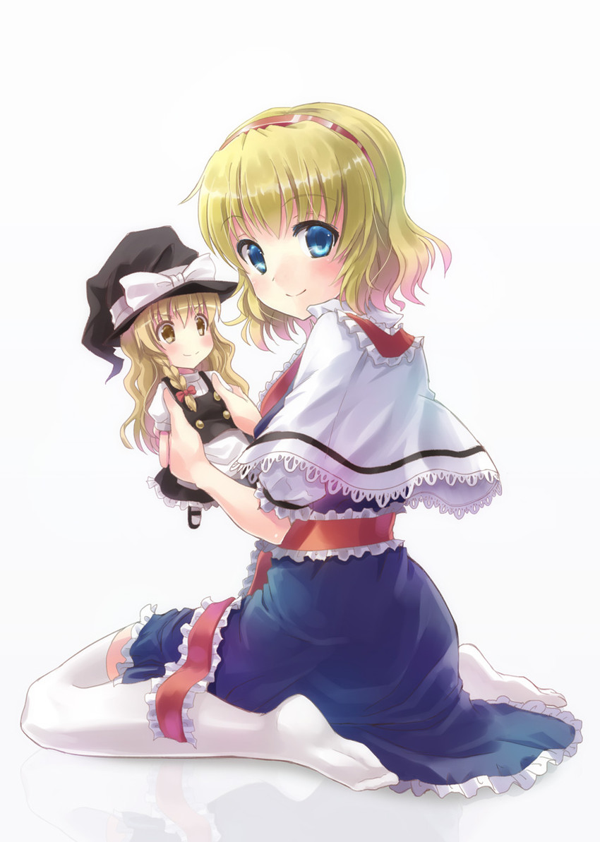 kirisame marisa and alice margatroid (touhou) drawn by hyuuga_azuri