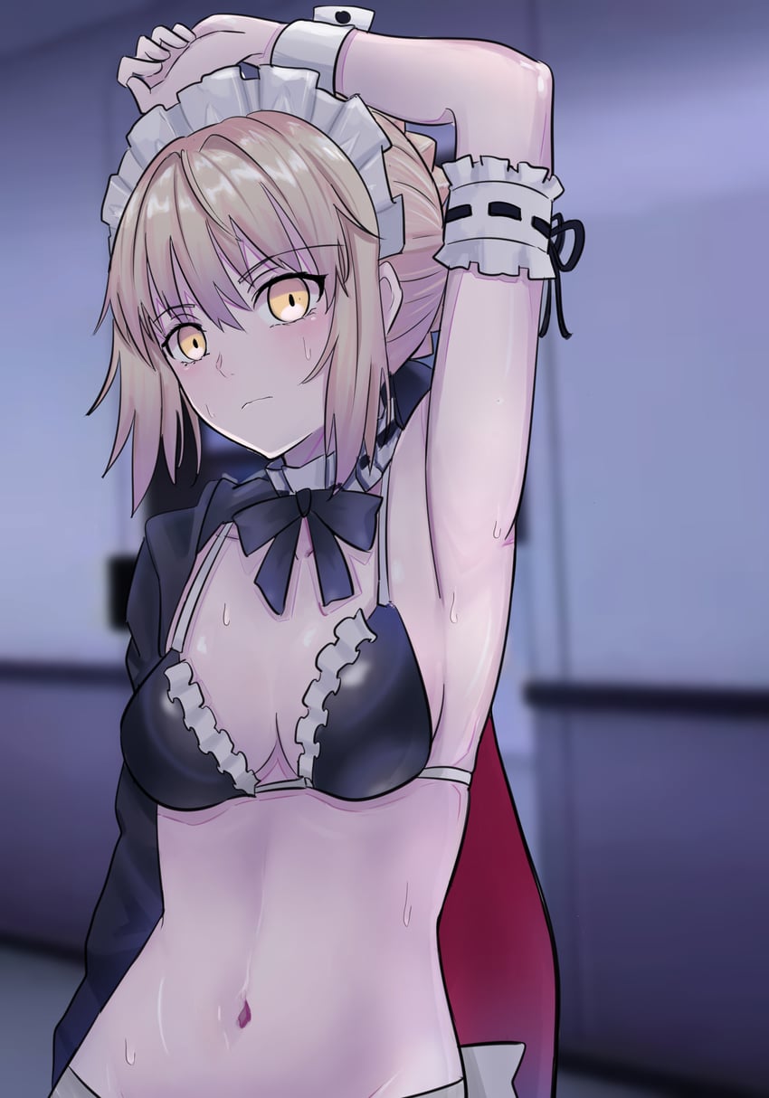artoria pendragon and saber alter (fate and 1 more) drawn by longdq3008