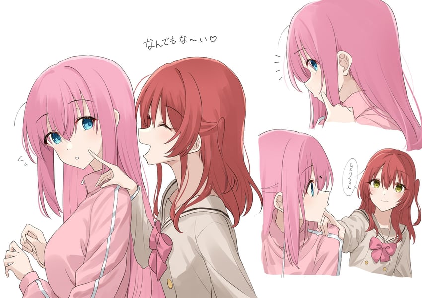 gotoh hitori and kita ikuyo (bocchi the rock!) drawn by kanaria_hisagi