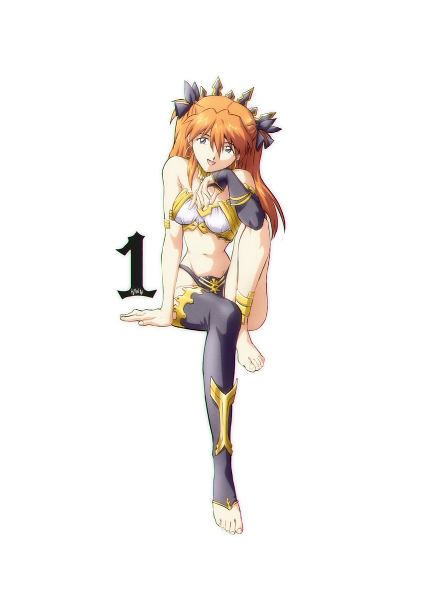 souryuu asuka langley and ishtar (fate and 1 more) drawn by amondetauro